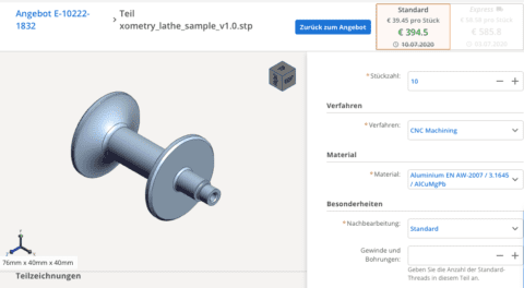 Xometry's Instant Quote Engine