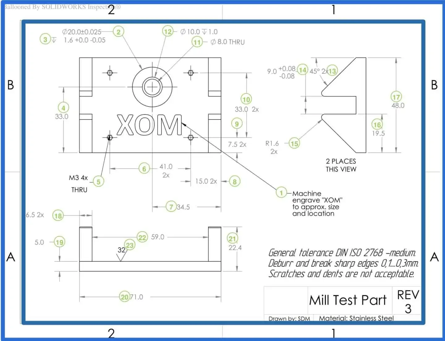 How To Prepare A Perfect Technical Drawing Xometry Europe