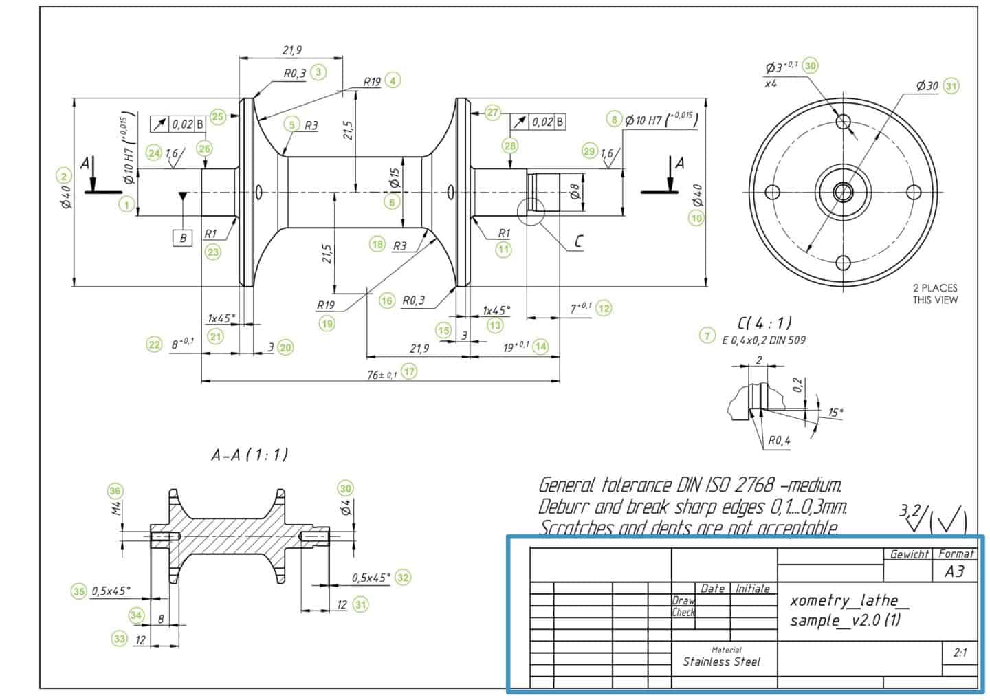 Wie man eine perfekte Technische Zeichnung erstellt Xometry Europe