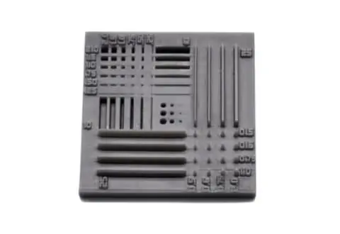 SLA 3D printed part