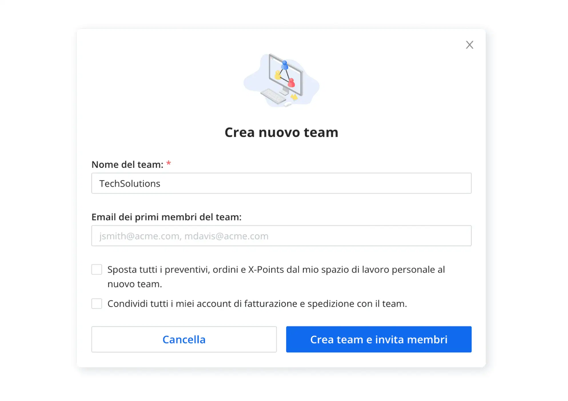 1. Accedi al tuo account Xometry