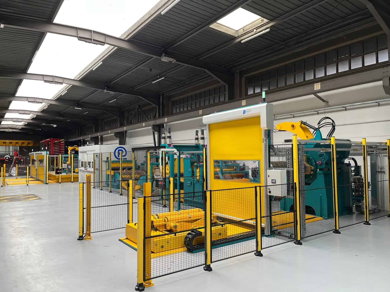 Overview of the laser cutting line