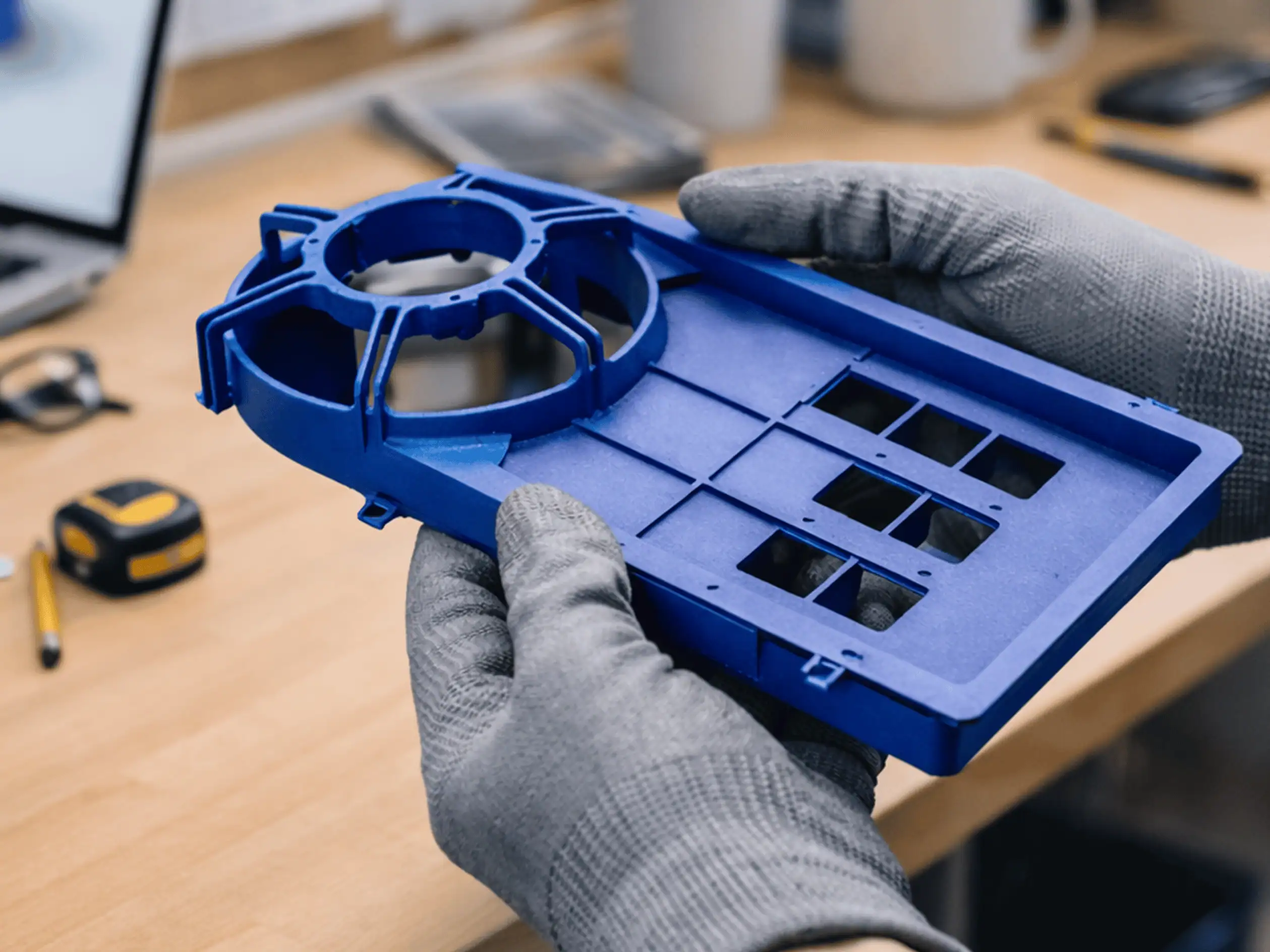 3D printing blue part