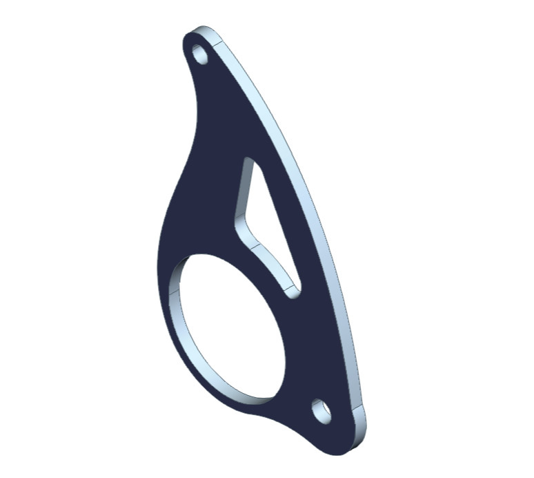 3D CAD models of key custom components designed in CATIA 3DEXPERIENCE before sending to Xometry for CNC machining